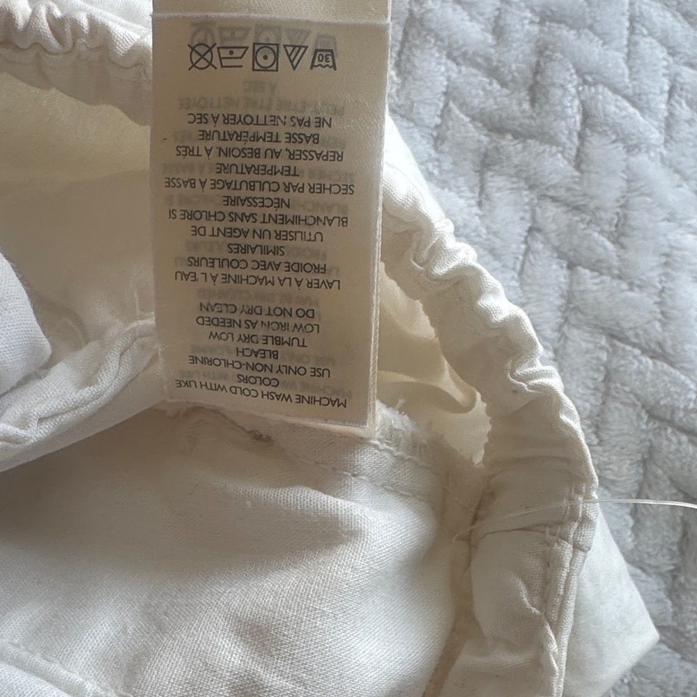 Free People White Ruched Hem Drawstring Joggers - Picture 10 of 10